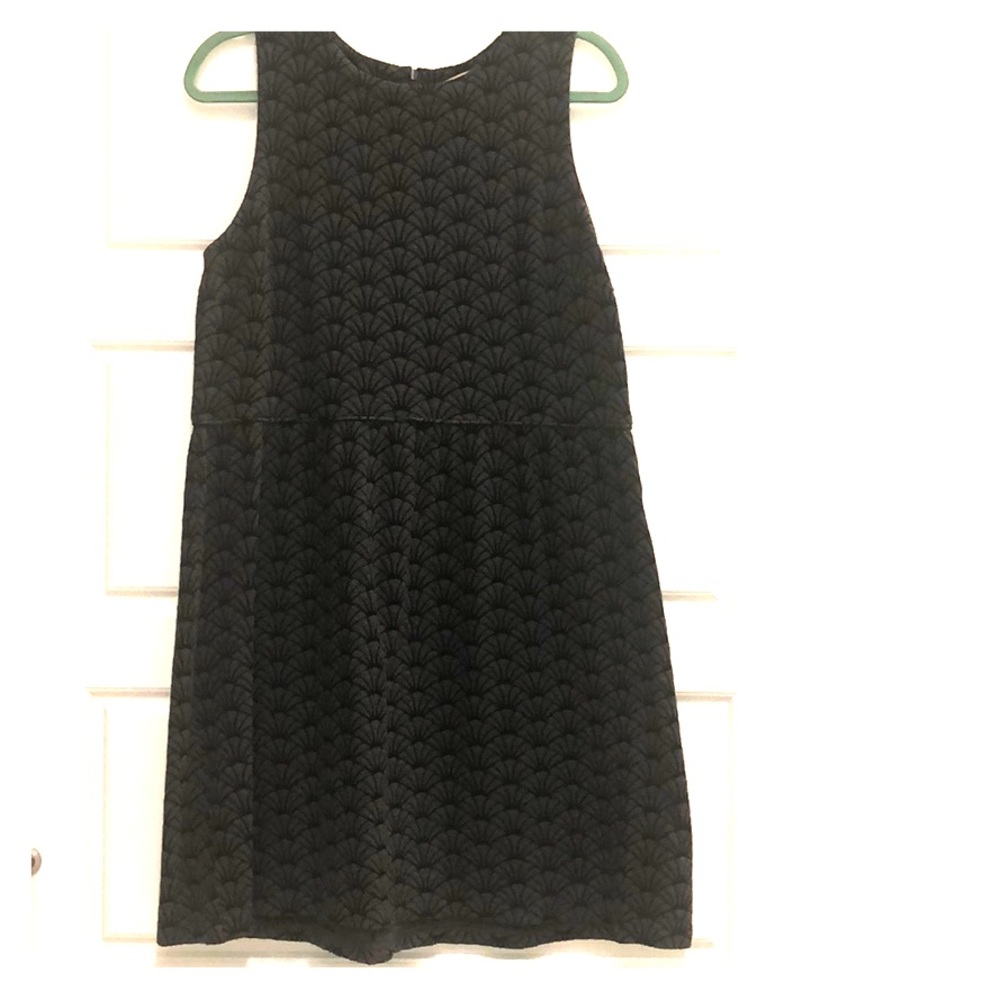 Loft- sleeveless, grey patterned dress, sz14